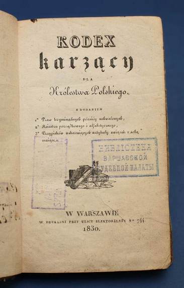 KODEX-KARZACY-DLA-KROLESTWA-POLSKIEGO-1830