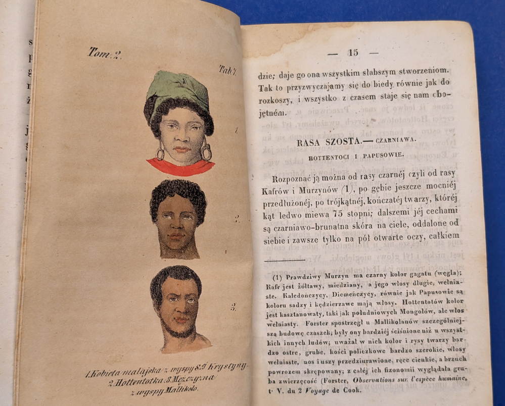 Historia naturalna rodu ludzkiego 1843, 4 tomy