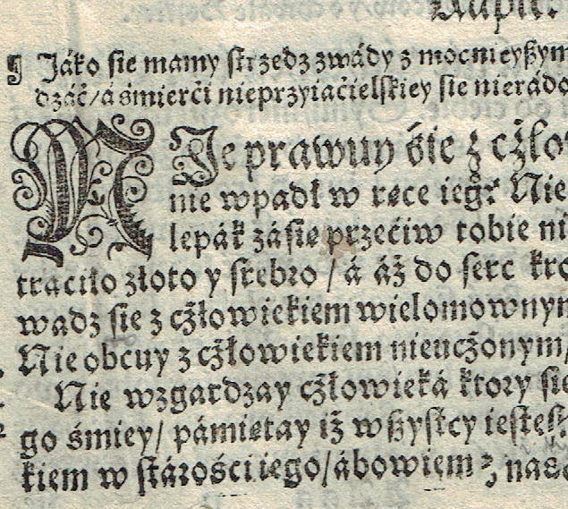 Biblia Leopolity 1577 - Memorare novissima – pamiętaj o rzeczach ostatecznych