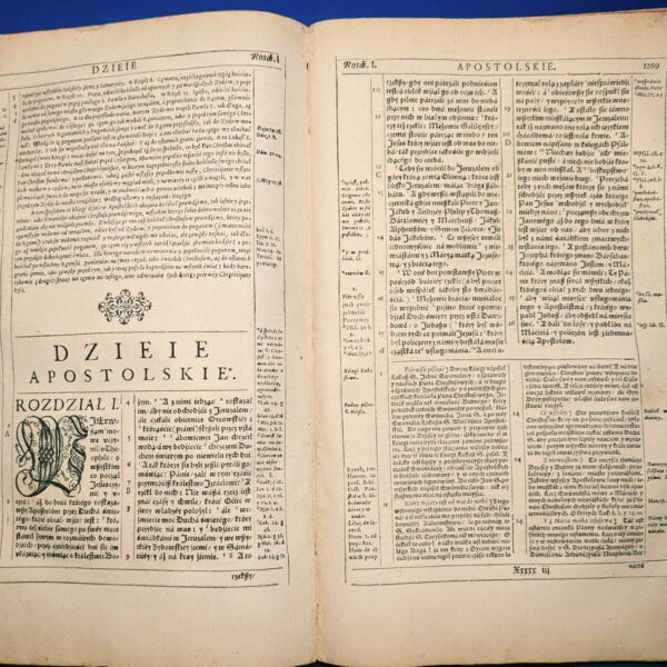 Biblia Wujka 1599: cała księga Dziejów Apostolskich.
