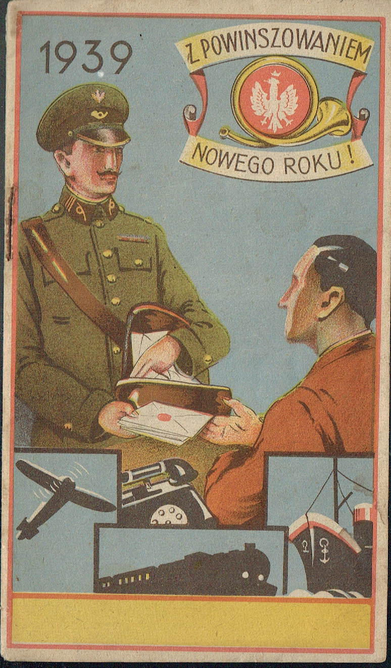 Kalendarzyk listonosza na rok 1939 – Kraków