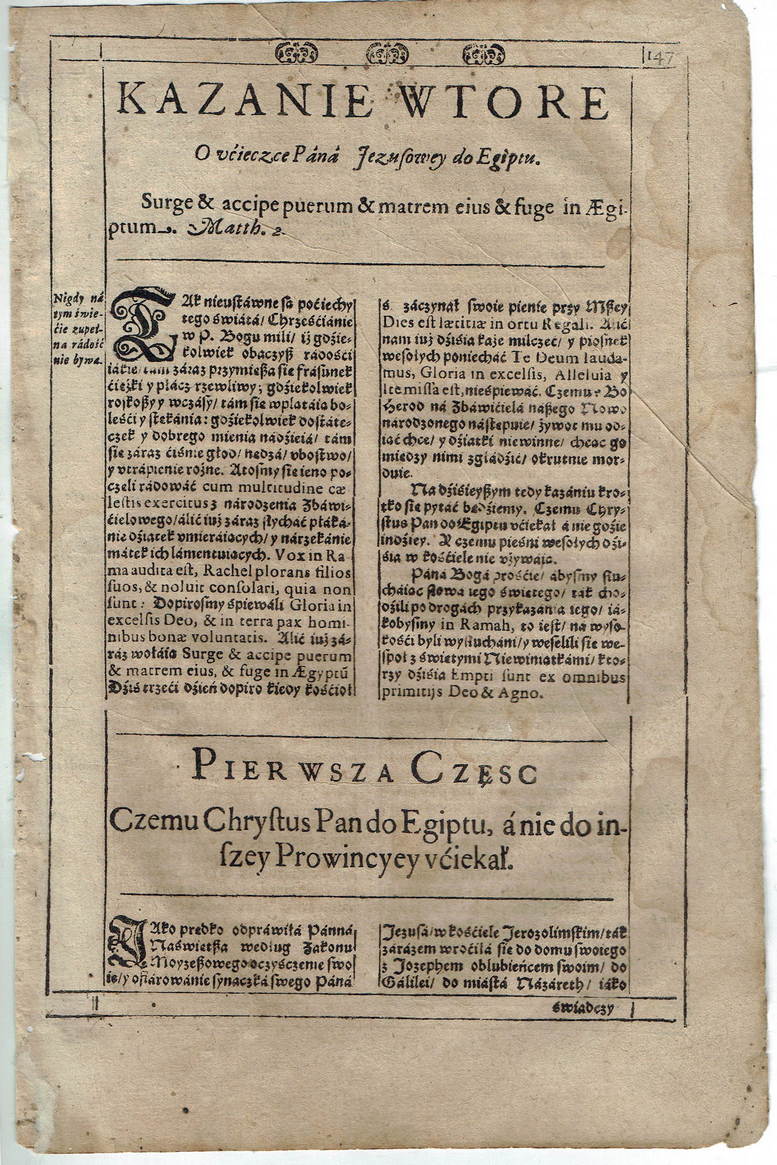 Ucieczka do Egiptu i rzeź niewiniątek – Starowolski, Świątnica Pańska 1645