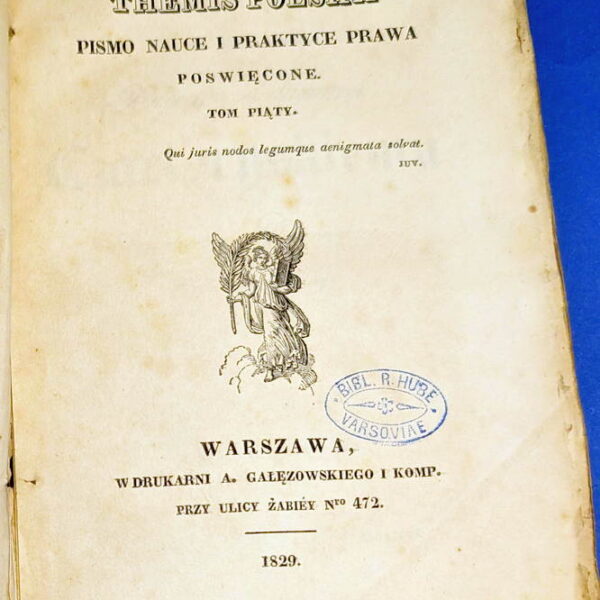 THEMIS POLSKA 1828 - Pierwsze czasopismo prawnicze