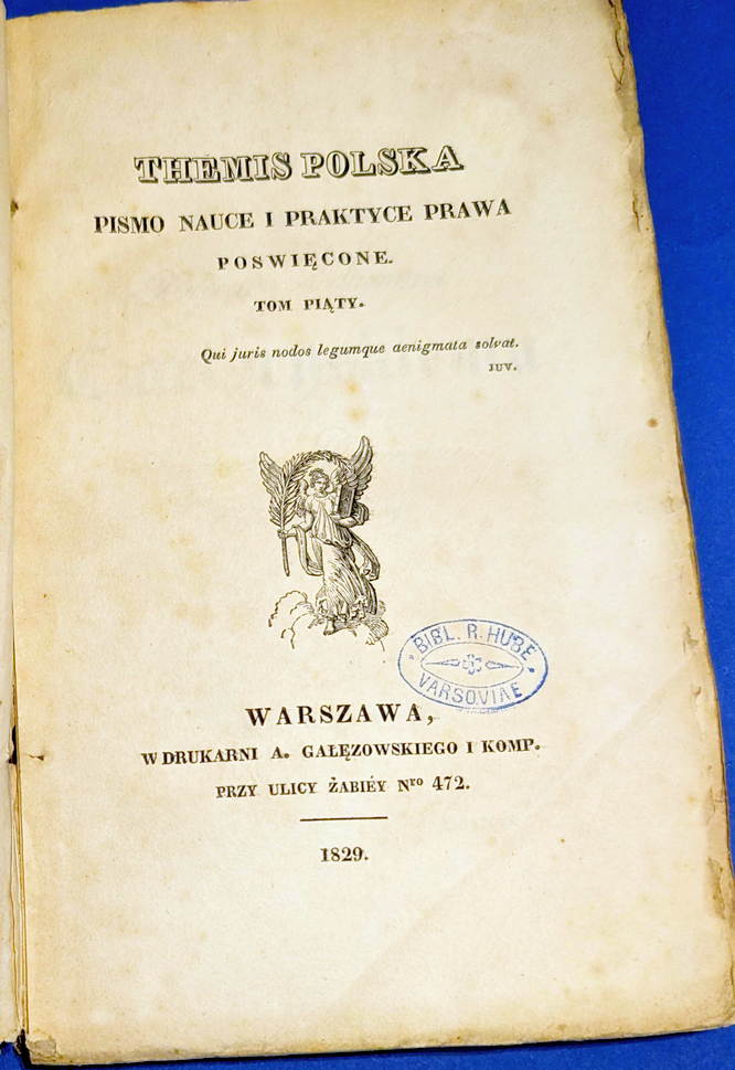 THEMIS POLSKA 1828 - Pierwsze czasopismo prawnicze