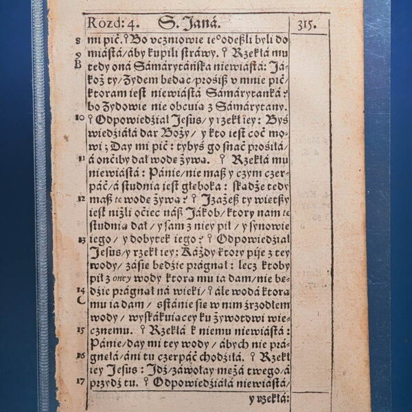 1594 NOWY TESTAMENT Wujka - Ewangelia św. Jana, Samarytanka przy studni i woda żywa